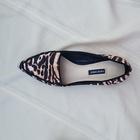Nine West Animal Print Smoking Flats - Picture 4 of 10